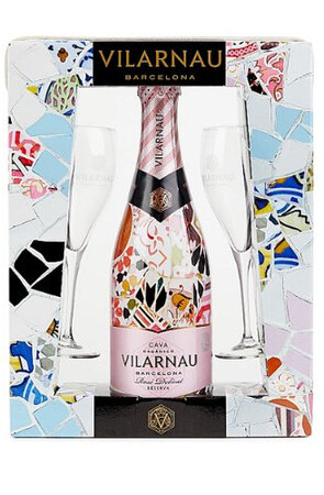 Vilarnau Brut Rosé Gaudi giftpack